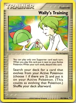 Wally's Training 85/106 Uncommon Emerald Pokemon Near Mint - Image 1