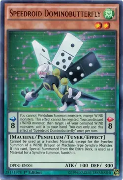 Yugioh Speedroid Dominobutterfly DPDG-EN004 Ultra Rare 1st Ed NM - Image 1