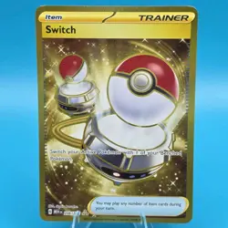 Pokemon TCG 206/165 Switch Pokemon 151 Trainer Gold Secret Rare NM - Image 1