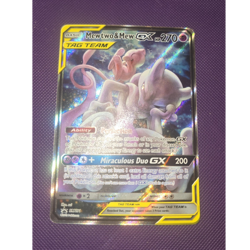 NEAR MINT - Mewtwo & Mew GX TAG TEAM GX PROMO SM191 Pokemon TCG - Image 1