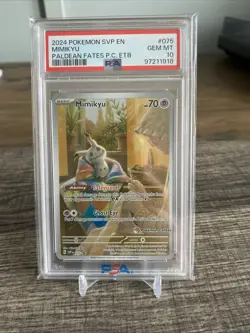 Pokemon TCG Mimikyu Scarlet & Violet Paldean Fates Pokemon Center Promo PSA 10 - Image 1