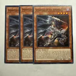 Spearhead of the Ashened City x3 (playset) MP25-EN372 Common 1st ED NM Yugioh - Image 1