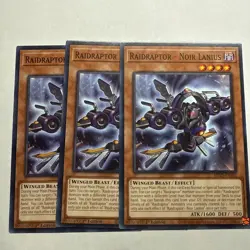 Raidraptor - Noir Lanius x3 (playset) MP25-EN302 Common 1st ED NM Yugioh - Image 1