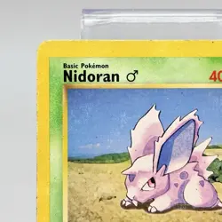 Pokemon Nidoran 55 /102 BS Base Set Unlimited Vintage 1999 HP - Image 2