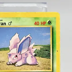 Pokemon Nidoran 55 /102 BS Base Set Unlimited Vintage 1999 HP - Image 3