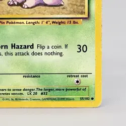 Pokemon Nidoran 55 /102 BS Base Set Unlimited Vintage 1999 HP - Image 4