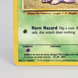 Pokemon Nidoran 55 /102 BS Base Set Unlimited Vintage 1999 HP - Image 5