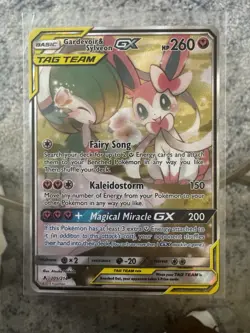 Pokemon TCG Gardevoir & Sylveon GX 205/214 Unbroken Bonds Ultra Rare Holo CLEAN - Image 1