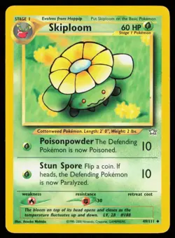 SKIPLOOM 49/111 VINTAGE UNCOMMON NEO GENESIS POKEMON NM - Image 1