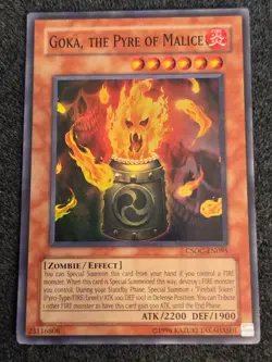 Yugioh - Goka, The Pyre Of Malice (Super Rare) (Unlimited) - CSOC-EN095 (VLP) - Image 1