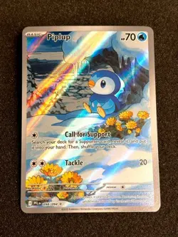 2025 POKEMON PHANTASMAL FLAMES #098/094 PIPLUP ILLUSTRATION RARE - Image 1