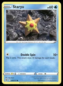 Staryu 030/172 Common Brilliant Stars Pokemon Near Mint Yuka Morii - Image 1