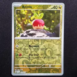 Applin 138/191 Yuka Morii Reverse Holo Common Surging Sparks Pokemon LP - Image 1
