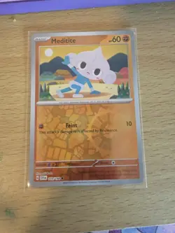 Meditite 110/198 Scarlet & Violet Pokemon Reverse Holo Foil Nice! - Image 1