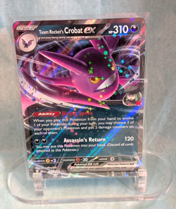 Team Rockets Crobat EX #122/182 (Destined Rivals) SV10 Pokemon (Double Rare) NM - Image 1