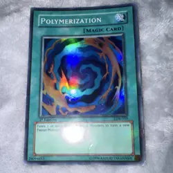 Yu-Gi-Oh! Polymerization LOB-059 1st Edition Super Rare -Vintage 2002 - Image 3