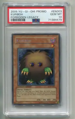 2005 KONAMI YU-GI-OH FORBIDDEN LEGACY KURIBOH FL1-EN003 HOLO PROMO PSA 10 B P1 - Image 1