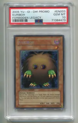 2005 KONAMI YU-GI-OH FORBIDDEN LEGACY KURIBOH FL1-EN003 HOLO PROMO PSA 10 A P1 - Image 1