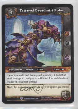 2010 World of Warcraft TCG: War of the Elements Tattered Dreadmist Robe #186 - Image 1