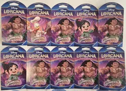 Disney Lorcana Shimmering Skies 10x Sleeved Booster Pack Lot - Image 3