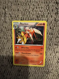 2012 Pokemon Dark Explorers 17/108 Blaziken Holo NM Rare Card collection Vintage - Image 1