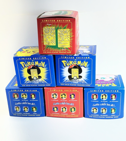 Pokemon 23k Burger King Gold Plated Trading Card Set Red/Blue Box Lot Of 6 Rare - Image 3