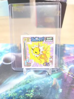 Jolteon Amada Sticker Collection Attack Set 1 NM Japanese Pokemon Card TCG - Image 1