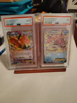 2 PSA Graded Pokemon Card Lot Dragonite & Gyarados NM/Mint Condition!!! - Image 1