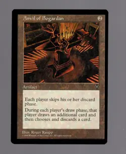 Anvil of Bogardan Visions NM (Reserved List MTG Magic Card) Misscut - Image 1