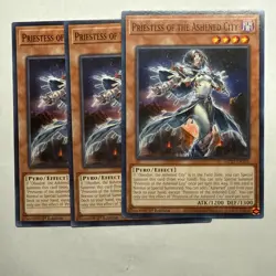 Priestess of the Ashened City x3 (playset) MP25-EN335 Common 1st ED NM Yugioh - Image 1
