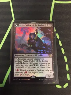 MTG Magic The Gathering Ayara, Widow Of The Realm Foil Prerelease Promo - Image 1