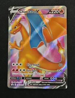 Charizard V SWSH050 Full Art Black Star Promo Pokemon Champions Path 2020 TCG - Image 1