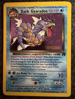 Pokemon Dark Gyarados Team Rocket 8/82 Stage 1 70 HP Holo Rare English Card - Image 1