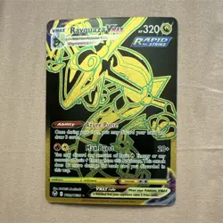 Pokemon TCG Rayquaza VMAX Secret Rare Holo Silver Tempest TG29/TG30 320 HP - Image 1
