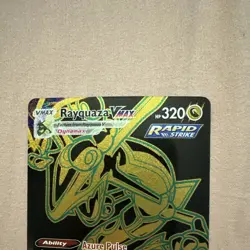 Pokemon TCG Rayquaza VMAX Secret Rare Holo Silver Tempest TG29/TG30 320 HP - Image 3