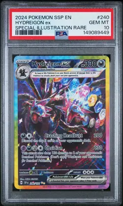 2024 POKEMON SSP EN-SURGING SPARKS SPECIAL ILLUSTRATION RARE HYDREIGON EX PSA 10 - Image 1