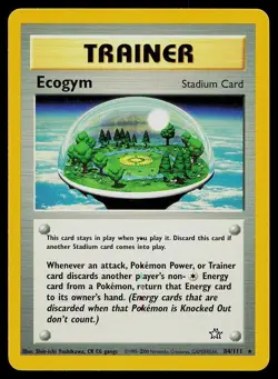 Pokemon Card Neo Genesis Ecogym 84/111 Rare - Image 1