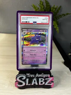2023 Pokemon Gengar Holo 151 SV Mew English 094 PSA 10 Gem Mint Komiya - Image 1