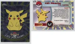 Pikachu Topps Chrome Pokemon TV Animation Edition #25 2000 - Image 3