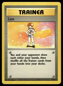 Lass 75/102 Base Set Rare Pokemon - Image 1