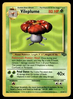 Vileplume 31/64 Jungle Rare Pokemon - Image 1