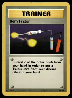 Item Finder 74/102 Base Set Rare Pokemon - Image 1
