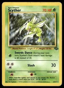 Scyther 26/64 Jungle Rare Pokemon - Image 1