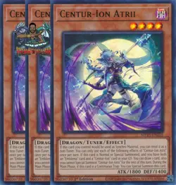 Yugioh! 3x Centur-Ion Atrii MP25-EN216 Ultra Rare 1st Ed NM - Image 1