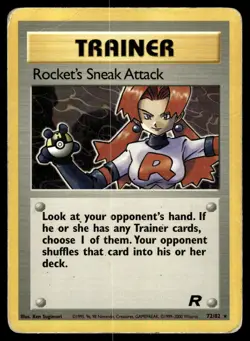Rocket's Sneak Attack 72/82 Team Rocket Rare Pokemon - Image 1