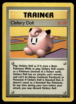 Clefairy Doll 70/102 Base Set Rare Pokemon - Image 1