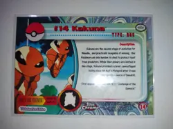 Topps Chrome Pokemon Kakuna #14 NM/M (A) - Image 2