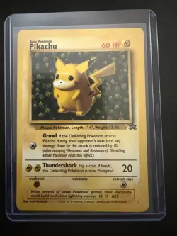 POKEMON 1999 BLACK STAR PROMO PIKACHU - Image 1