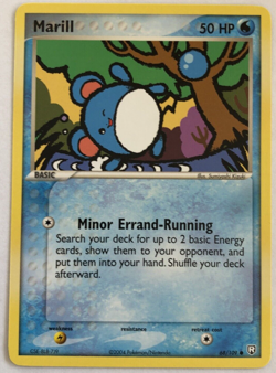 Pokemon TCG Marill EX Team Rocket Returns 68/109 Non-Holo - Image 2