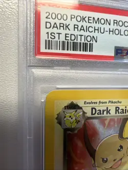 Pokemon Dark Raichu Team Rocket 1st Edition Holo Secret Rare #83 PSA 8 - Image 3